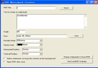 PDF Watermark Creator