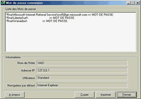 Mot de passe connexion