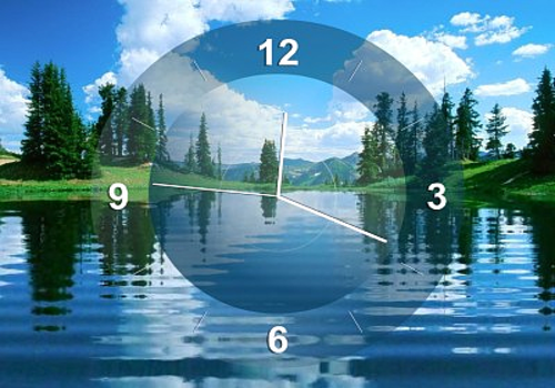 Aperçu de Lake Clock Screensaver