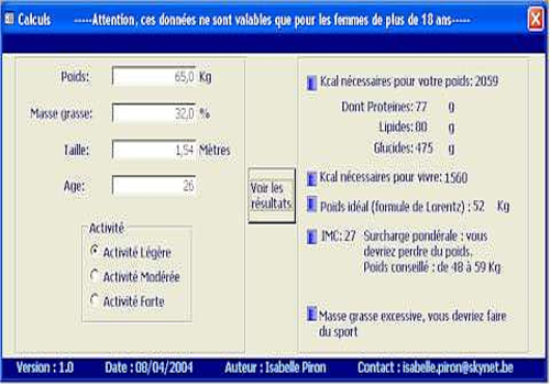 Tableau imc gratuit