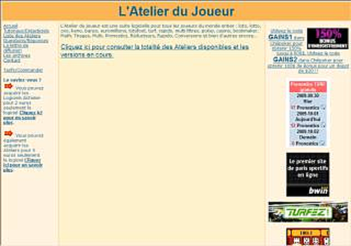 Aperçu de Atelier du joueur
