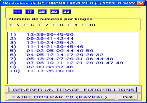 comment trouver les numeros euromillions