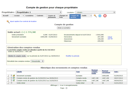 Fiche bilan gestion