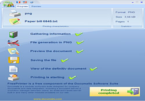 Aperçu de Documalis Free Printer