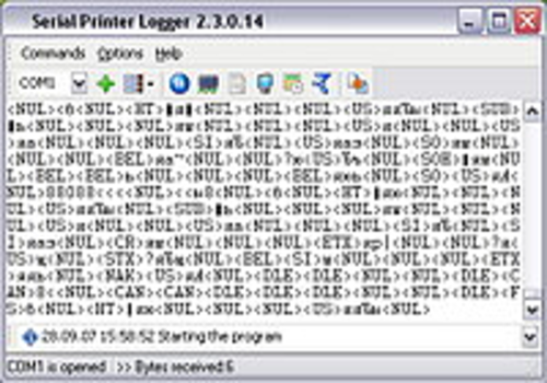Aperçu de Serial Printer Logger