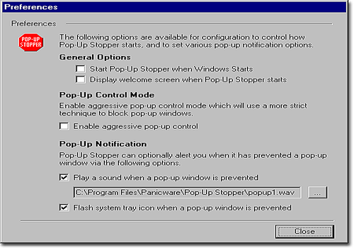 Aperçu de Pop-Up Stopper