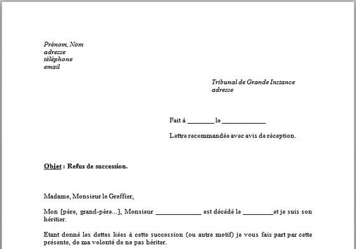 Exemple De Lettre De Procuration Pour Héritage  Covering Letter Example