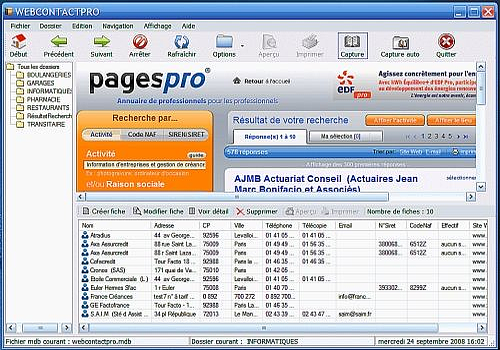 Aperçu de WEBCONTACTPRO