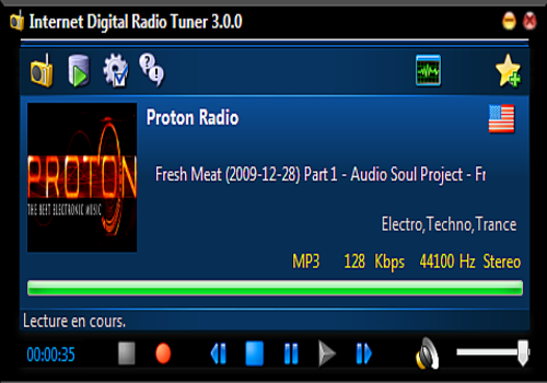 Aperçu de Internet Digital Radio Tuner