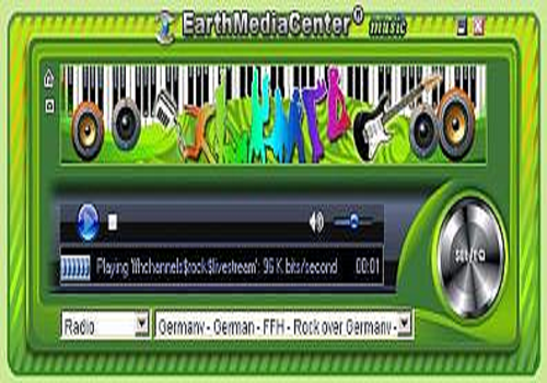 Aperçu de EarthMediaCenter online music radio