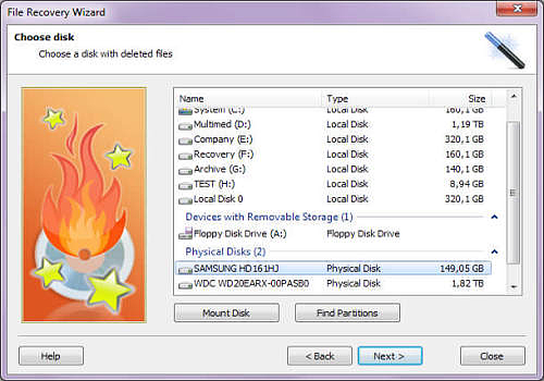 Aperçu de Comfy Partition Recovery