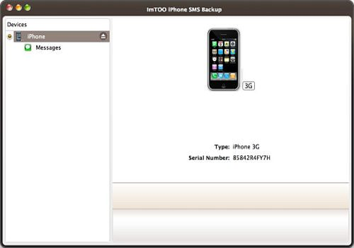 Aperçu de ImTOO iPhone SMS Transfert pour Mac