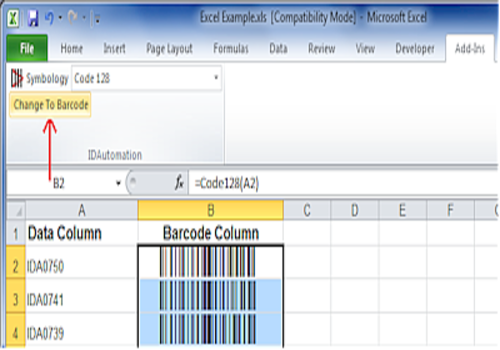 Aperçu de Barcode Add in for Word and Excel