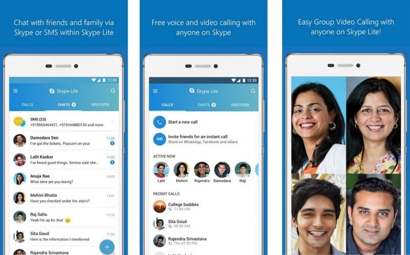 Comme Google Et Facebook Skype Allege Son Application Android Logitheque Logiciels