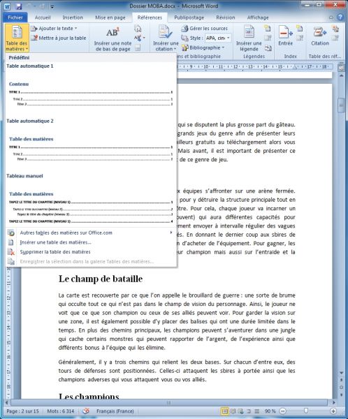 How To Make A Summary With Microsoft Word Logitheque English