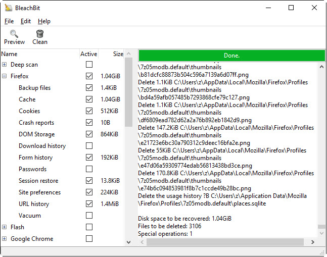 LES ALTERNATIVES À CCLEANER Bleachbit