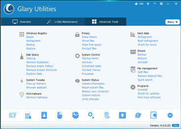 LES ALTERNATIVES À CCLEANER Glary%20Utilities