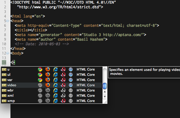 LES MEILLEURES ALTERNATIVES À DREAMWEAVER Aptana%20Studio-screen
