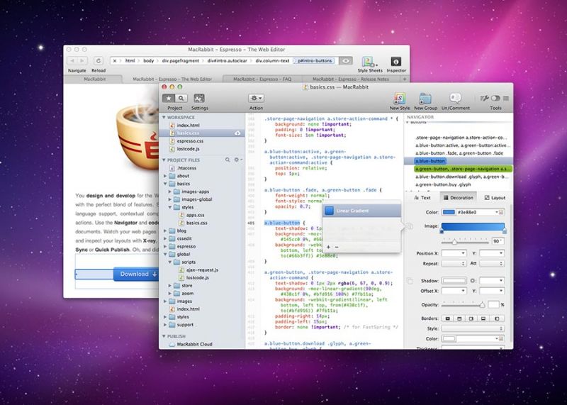 LES MEILLEURES ALTERNATIVES À DREAMWEAVER Espresso-screen