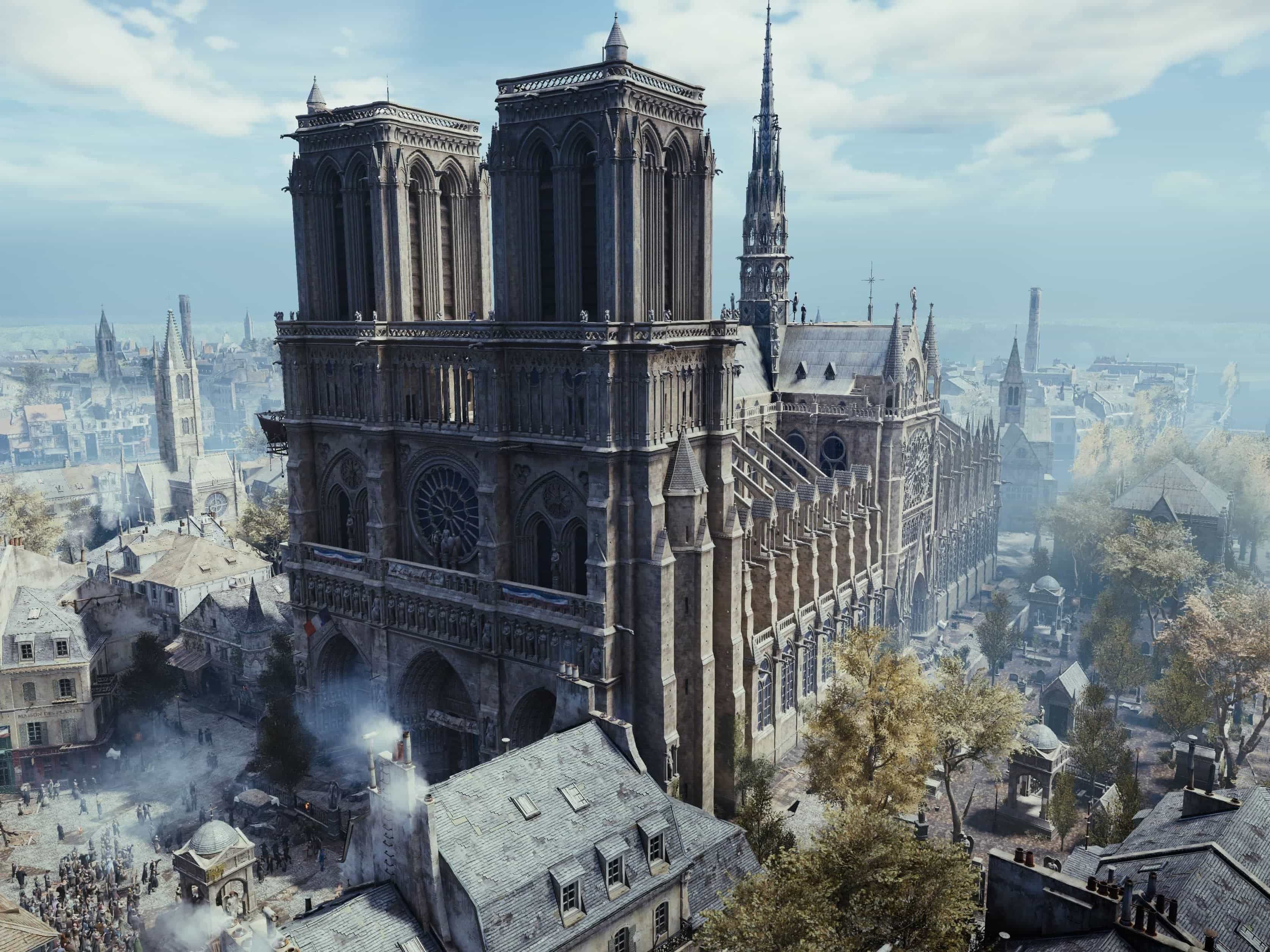 Notre-Dame de Paris : Ubisoft offre AC Unity aux joueurs et 500 000 euros de dons