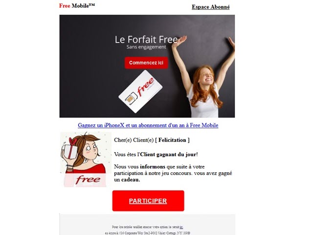 « L’équipe Free vous félicite » : Ne vous faites pas avoir par cette arnaque