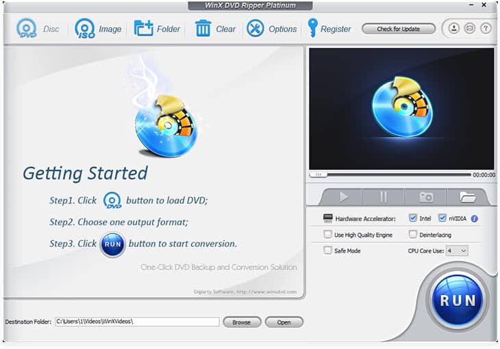 Comment convertir un DVD en vidéo MP4 avec le logiciel WinX DVD Ripper Platinum ?