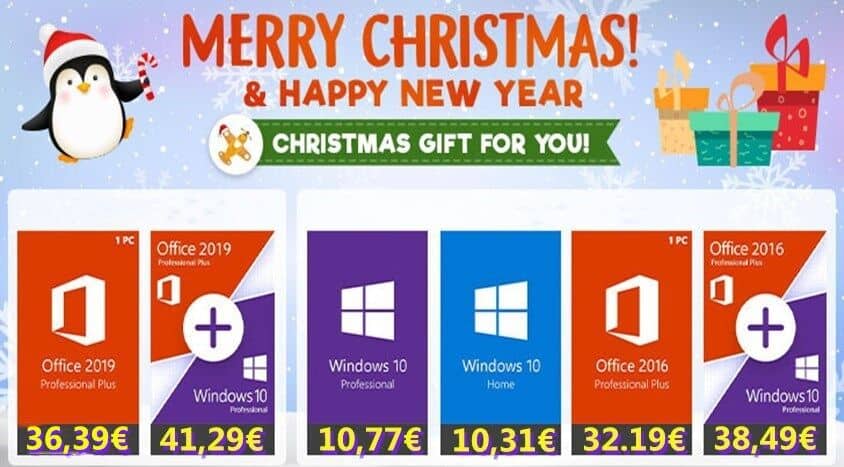 Cadeau de Noël : offrez-vous une clé Windows 10 Pro pour 10.77€ !