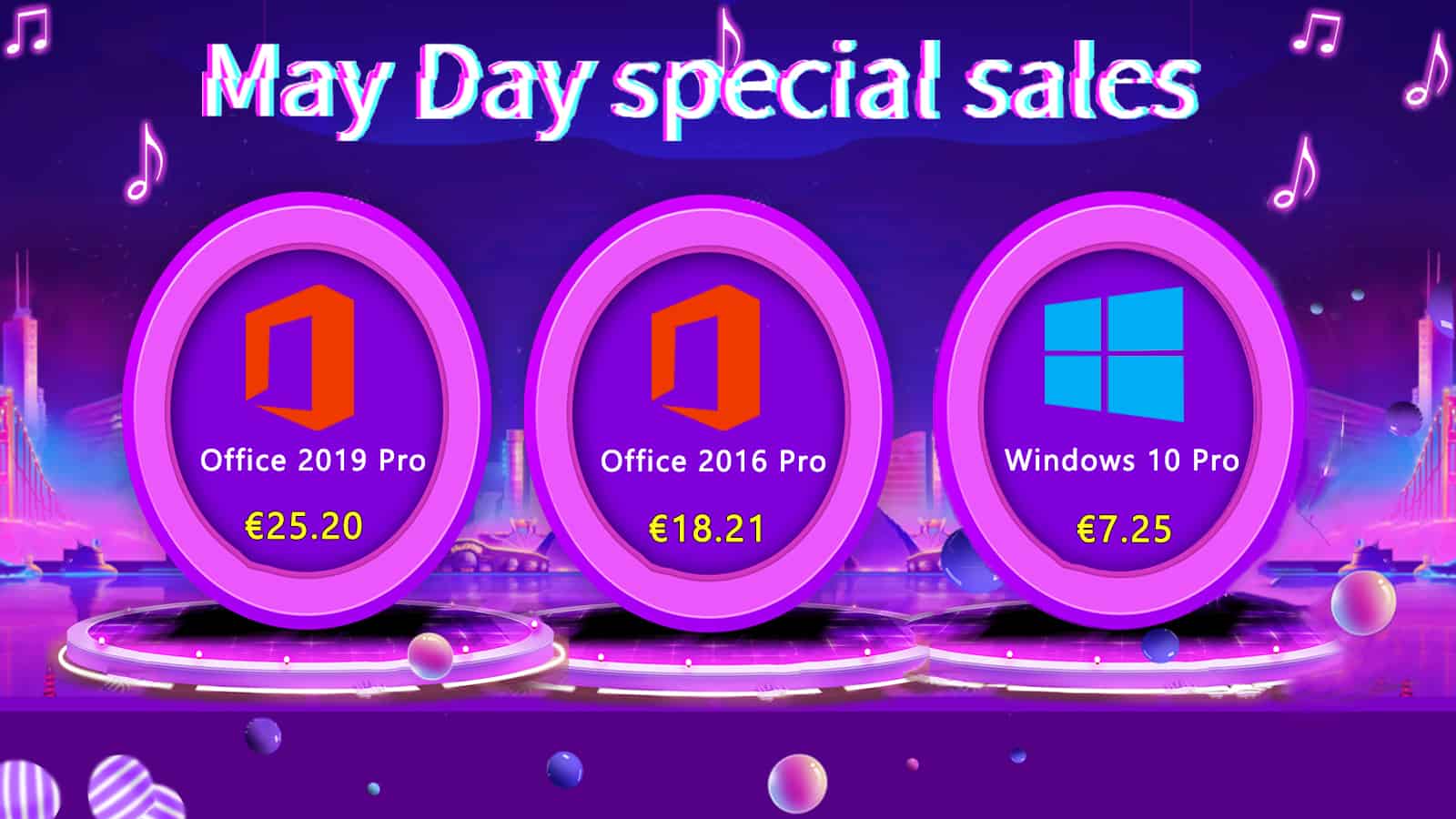 Ventes spéciales du 1er mai : Windows 10 Pro 7,25 € et Office 2019 Pro 25,20 € avec U2Key.