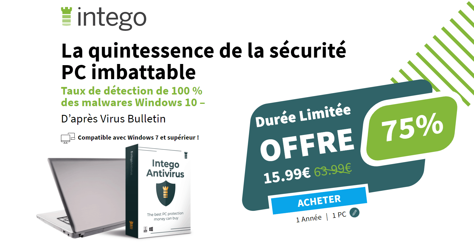 75% de réduction sur l'antivirus Intego