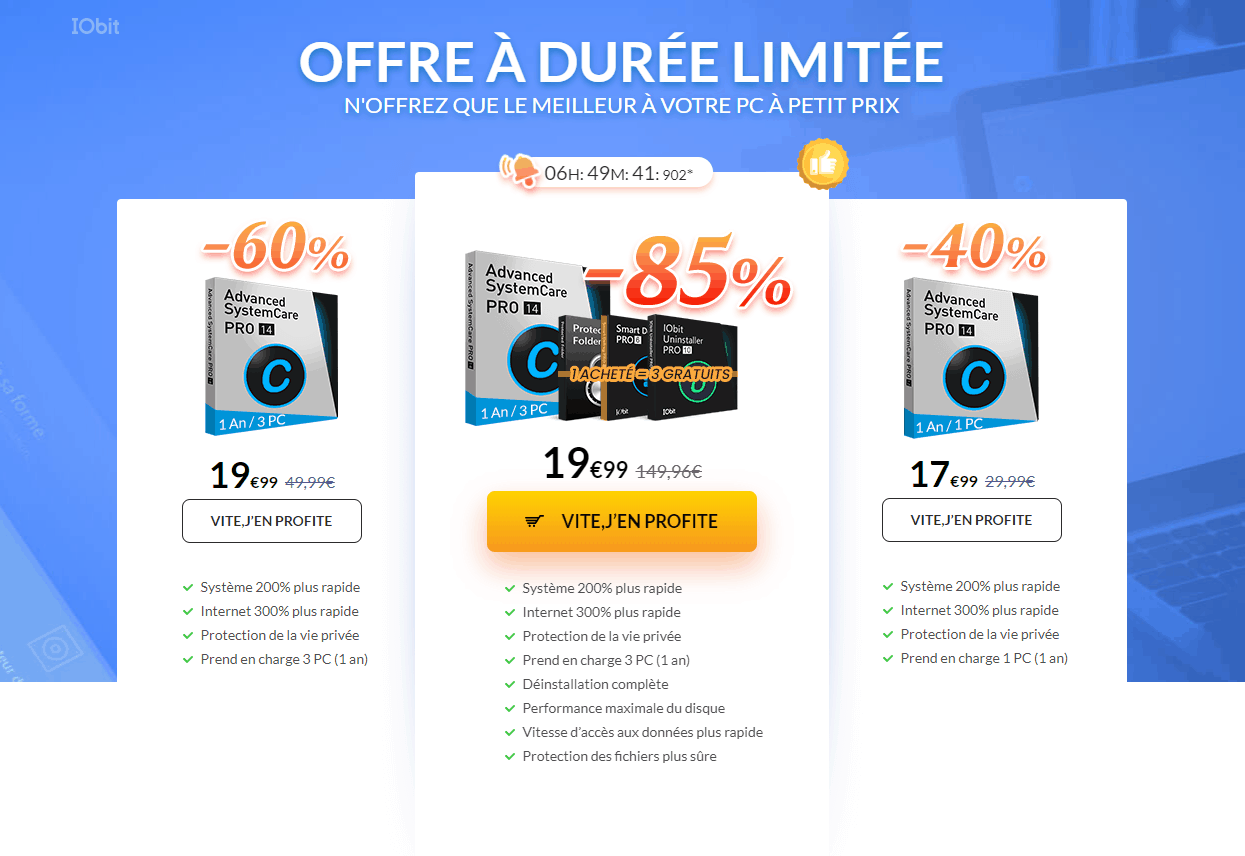 Profitez des offres imbattables de iObit