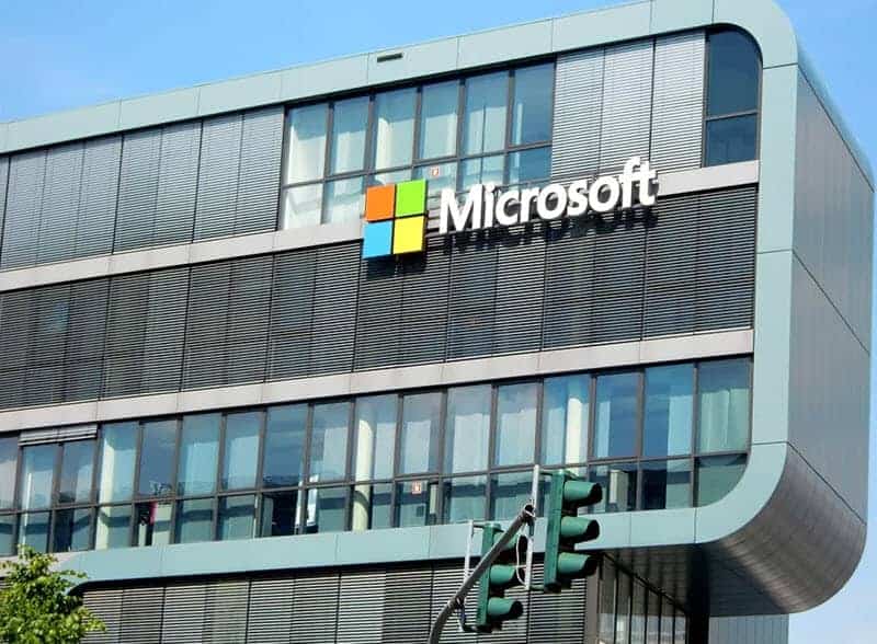 logo microsoft façade