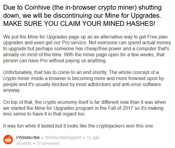 Windscribe Reddit