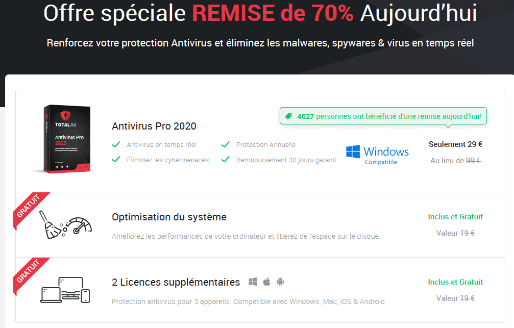 Totalav reduction