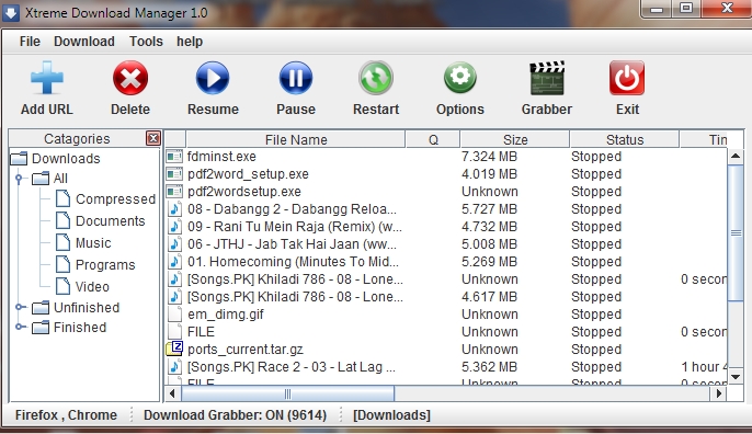 Capture d'écran Xtreme Download Manager Capture d'écran Xtreme Download Manager