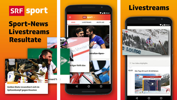 Capture d'écran SRF Sports Android Capture d'écran SRF Sports Android