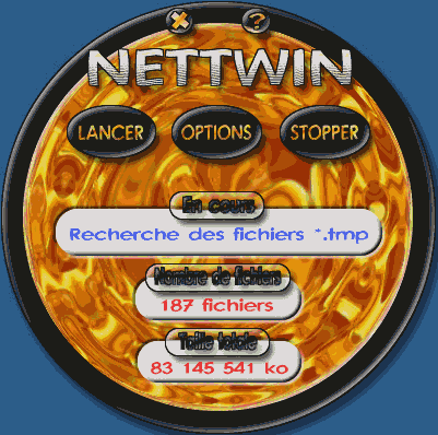 Capture d'écran Nettwin 2001 Capture d'écran Nettwin 2001