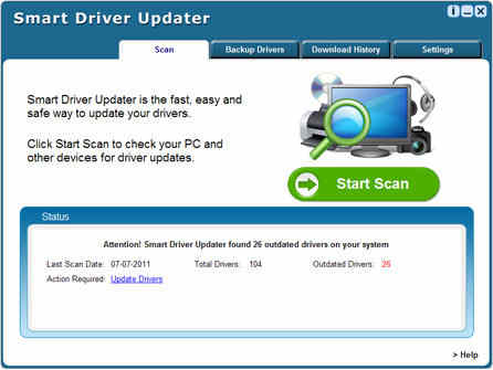Capture d'écran Smart Driver Updater Capture d'écran Smart Driver Updater