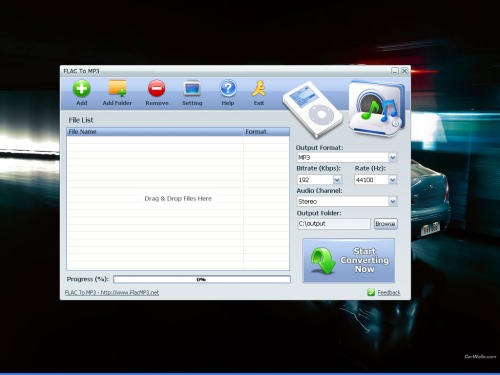 Capture d'écran FLAC To MP3