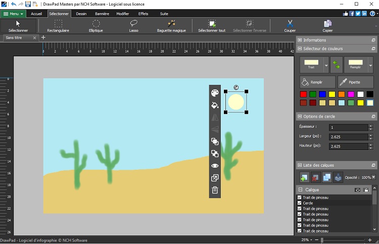 Capture d'écran DrawPad – Infography software Capture d'écran DrawPad – Infography software