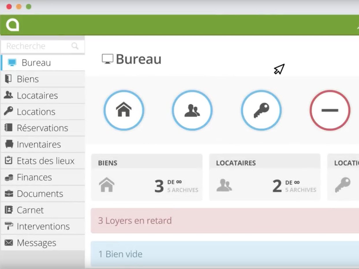 Capture d'écran Rentila Capture d'écran Rentila