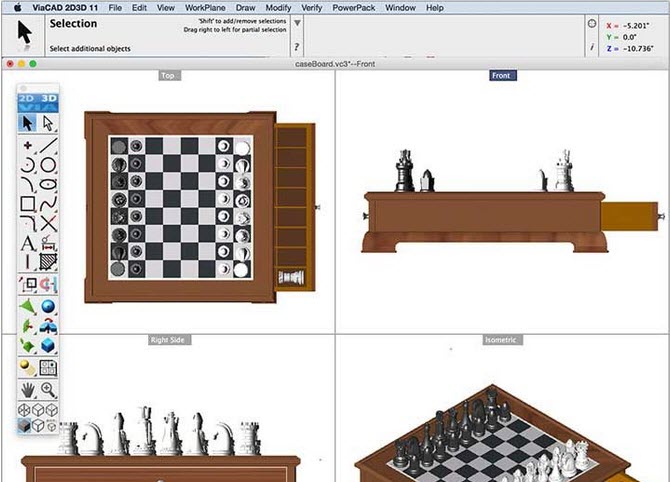 Capture d'écran ViaCAD 2D/3D Mac Capture d'écran ViaCAD 2D/3D Mac