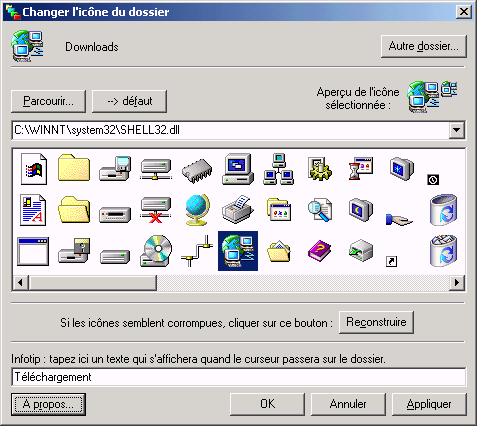 Capture d'écran Change Icon