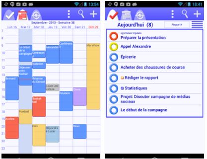 Calendrier Tâches Organiseur