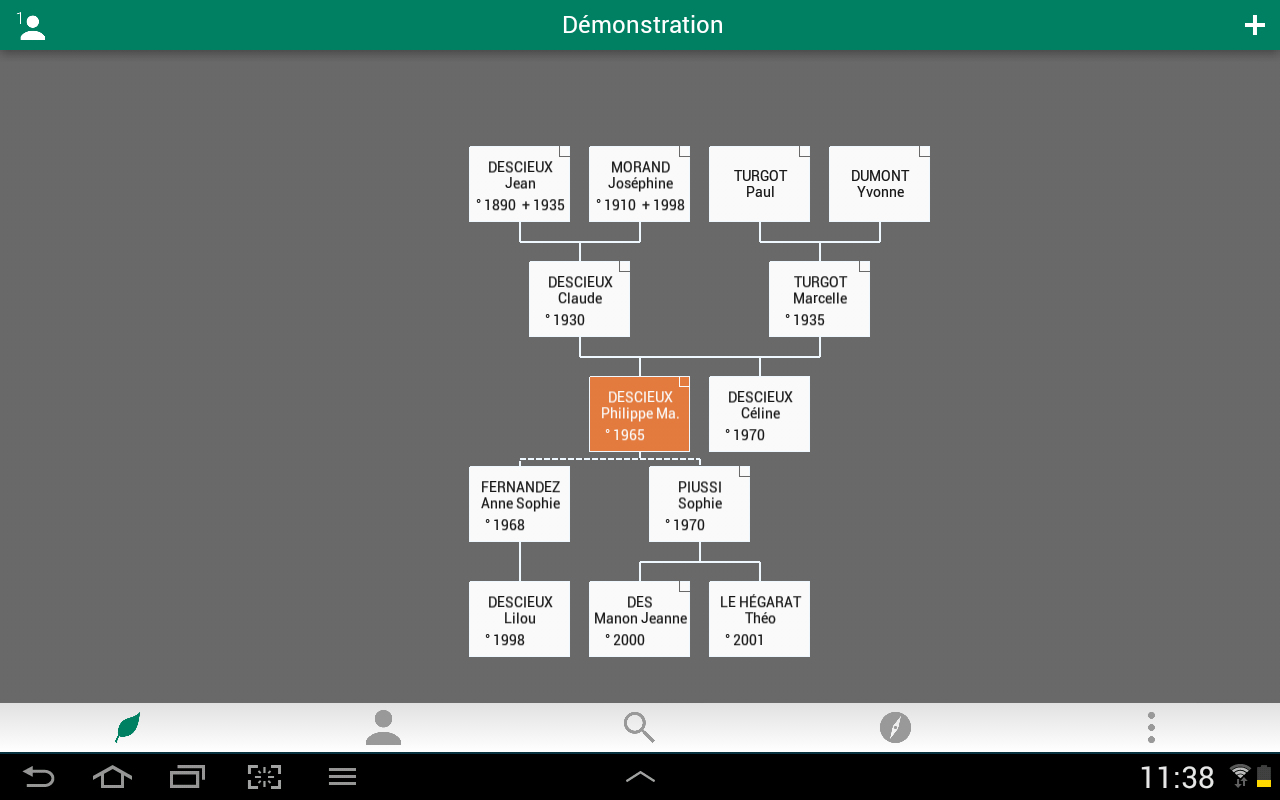 Capture d'écran Généatique iOS Capture d'écran Généatique iOS