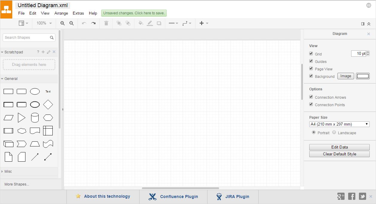 Capture d'écran Draw.io Capture d'écran Draw.io