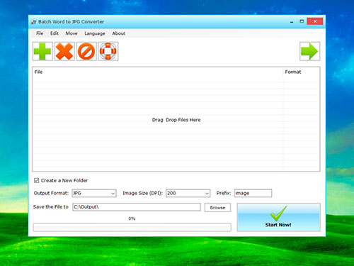 Capture d'écran Batch Word to JPG Converter Capture d'écran Batch Word to JPG Converter