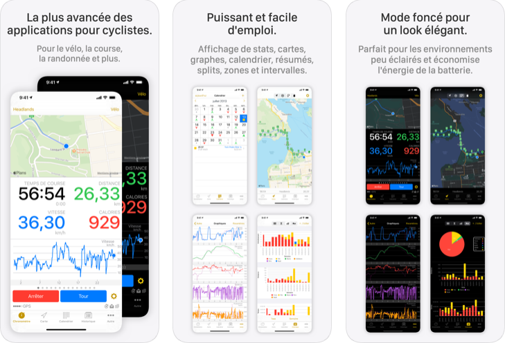 Capture d'écran CycleMeter Android Capture d'écran CycleMeter Android