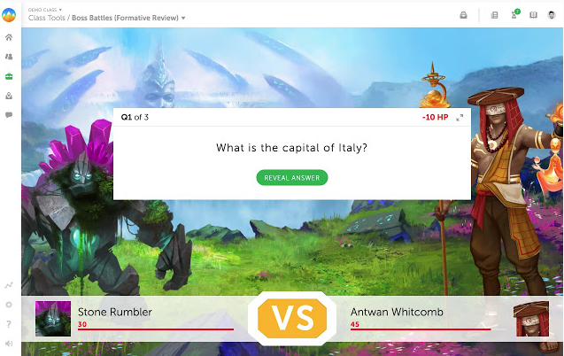 Capture d'écran Classcraft Capture d'écran Classcraft