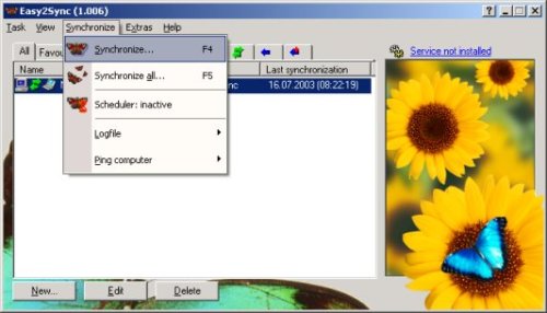 Capture d'écran Easy2Sync for Files