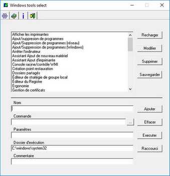 Capture d'écran Windows tools select Capture d'écran Windows tools select